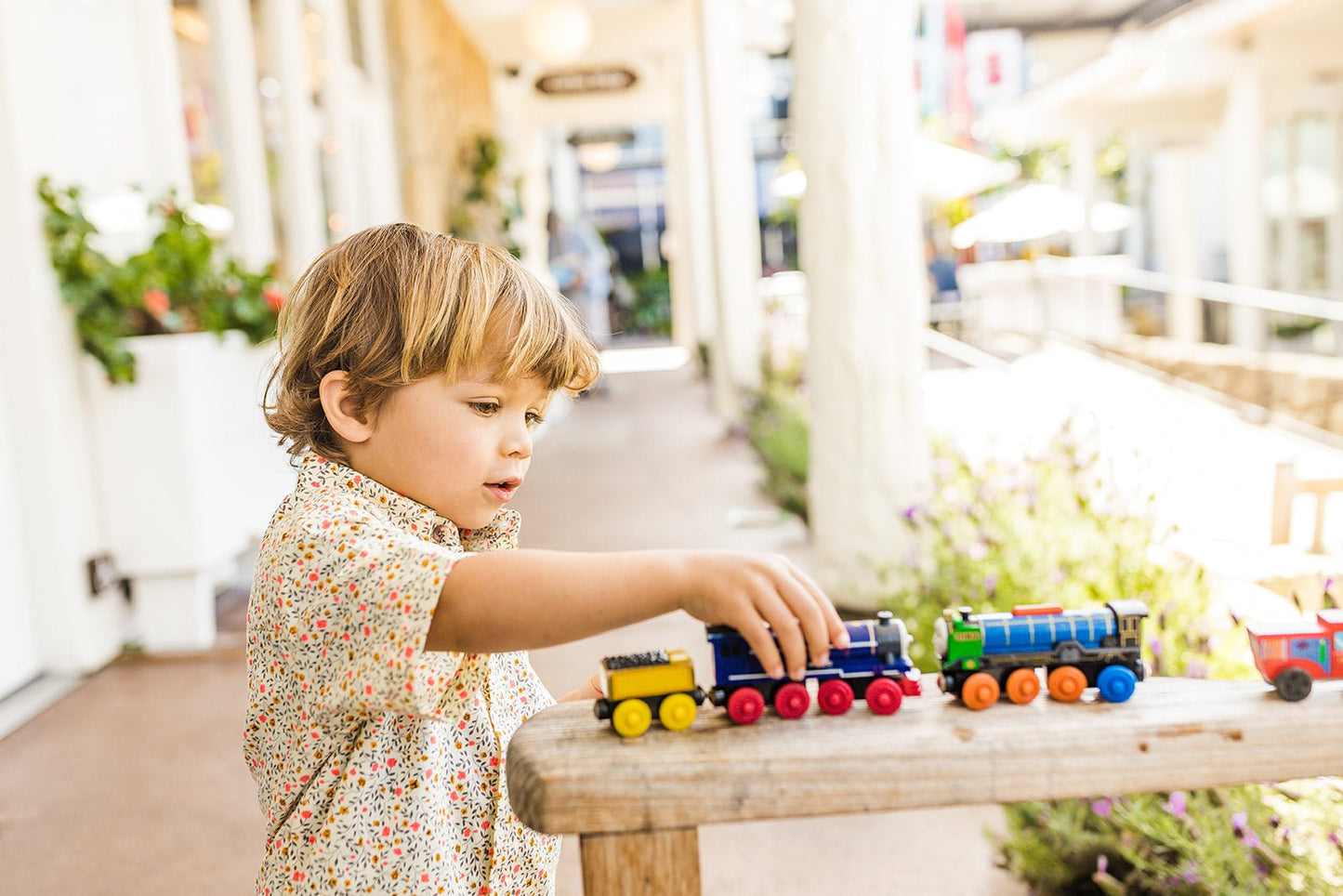 Spring Pansy Boys Button Down - Mack & Harvie