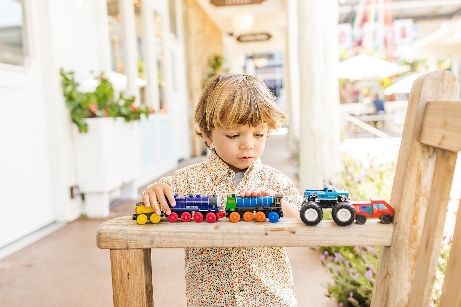 Spring Pansy Boys Button Down - Mack & Harvie