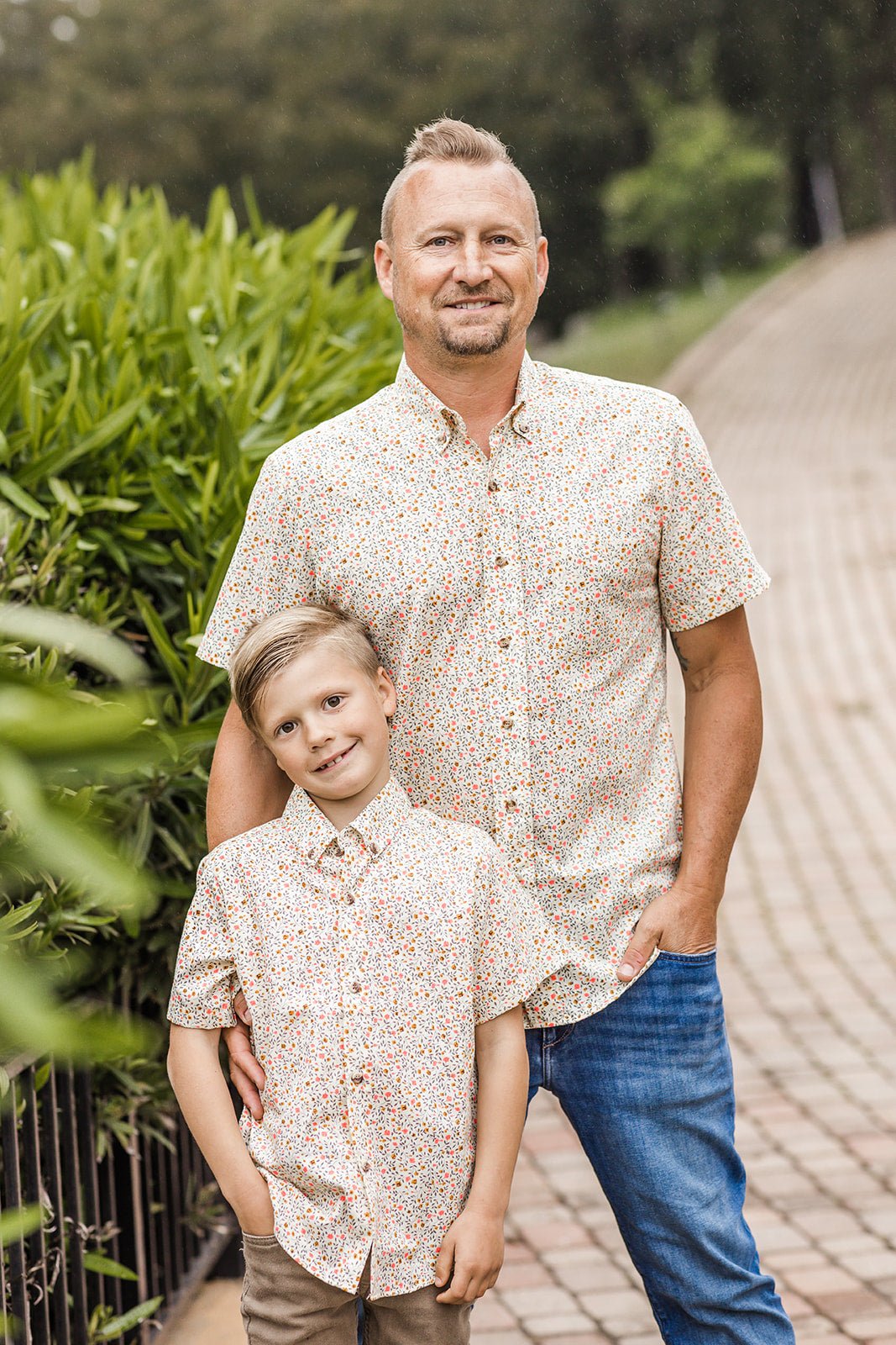 Spring Pansy Boys Button Down - Mack & Harvie