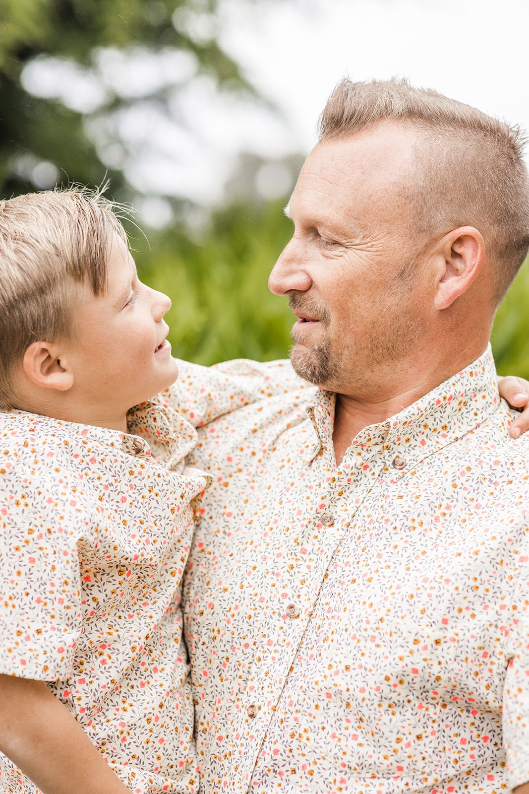 Spring Pansy Boys Button Down - Mack & Harvie