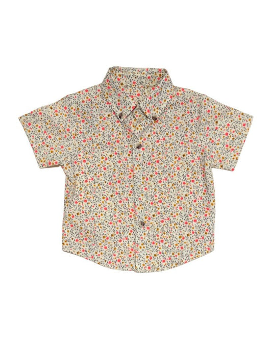 Spring Pansy Boys Button Down - Mack & Harvie