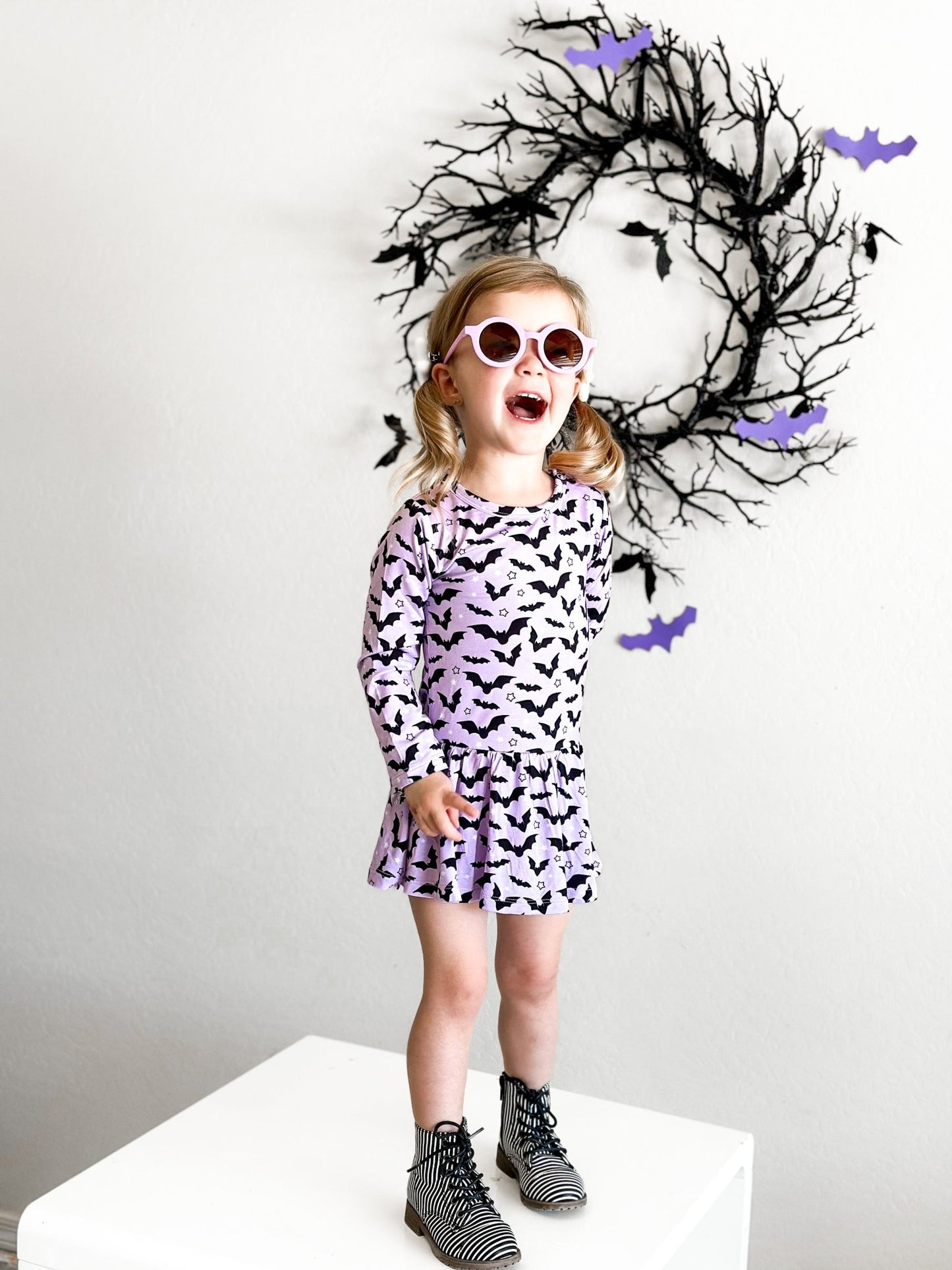 STARRY BATS DREAM BODYSUIT DRESS - Mack & Harvie