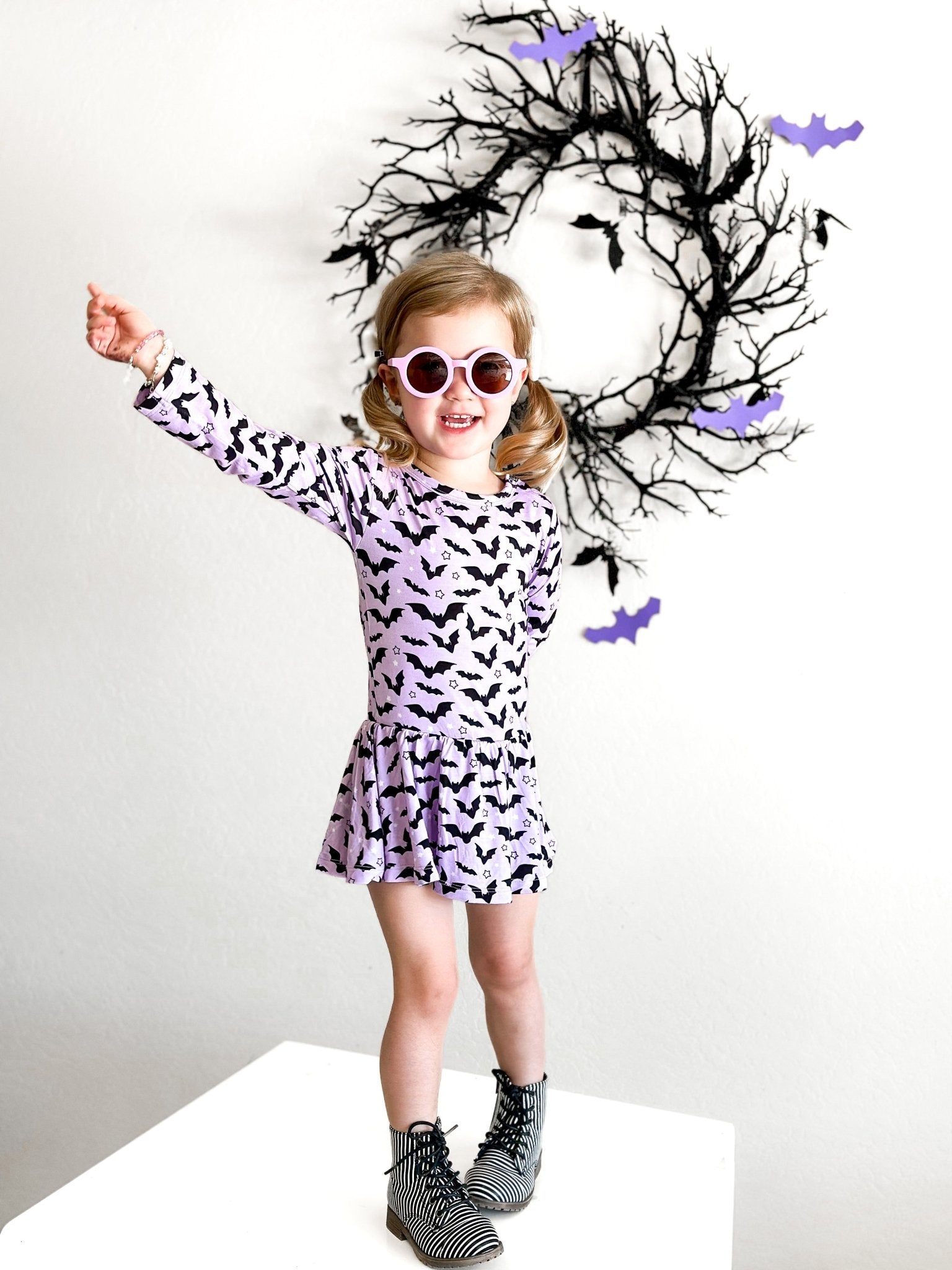 STARRY BATS DREAM BODYSUIT DRESS - Mack & Harvie