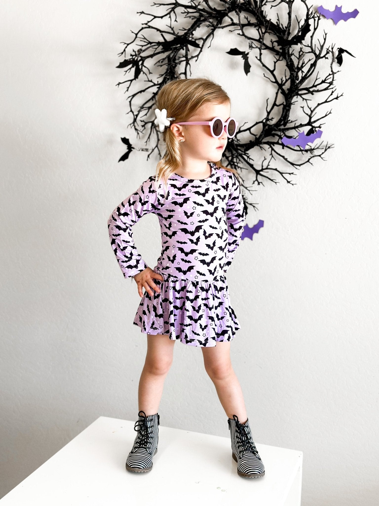 STARRY BATS DREAM BODYSUIT DRESS - Mack & Harvie