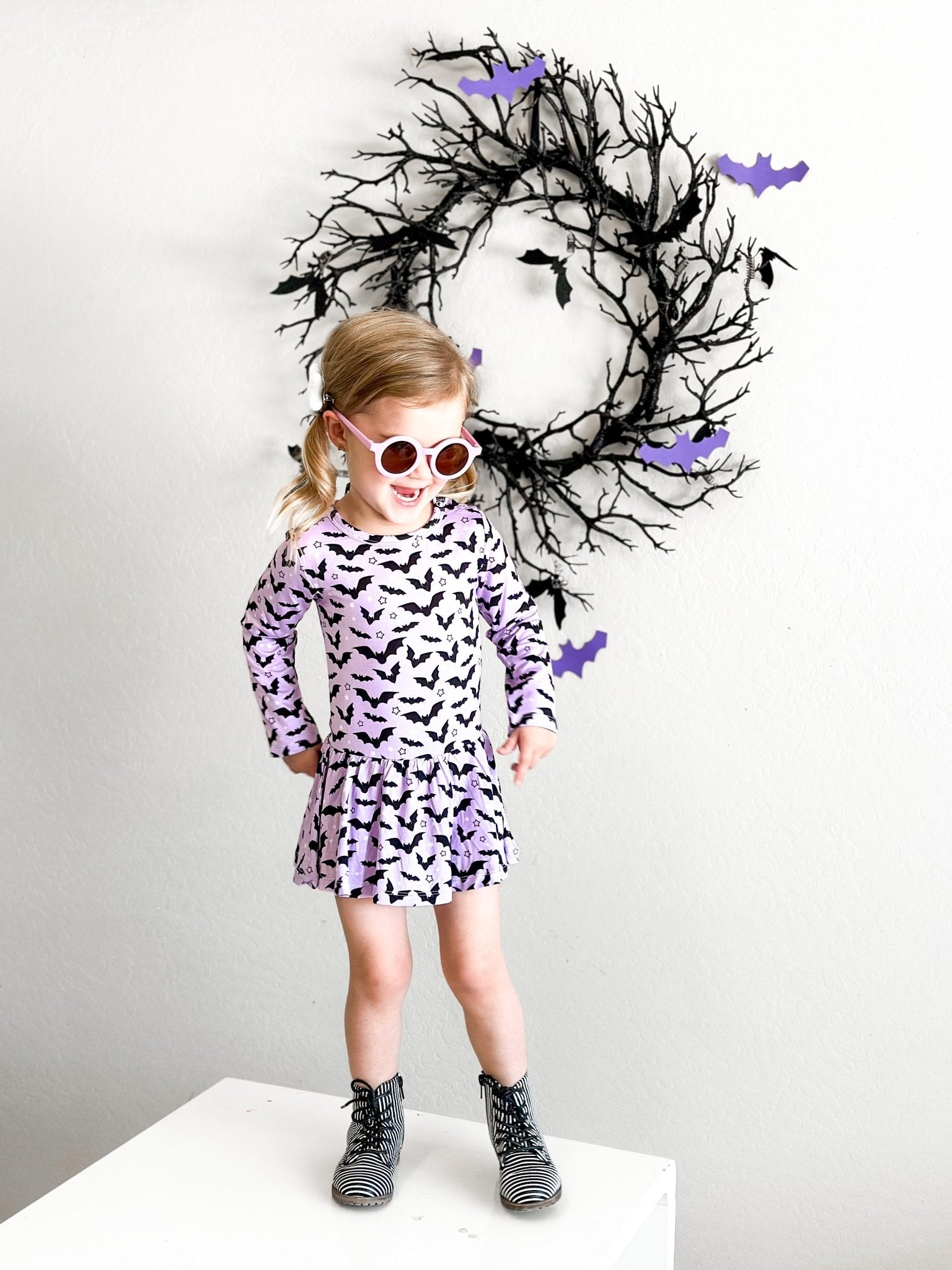 STARRY BATS DREAM BODYSUIT DRESS - Mack & Harvie