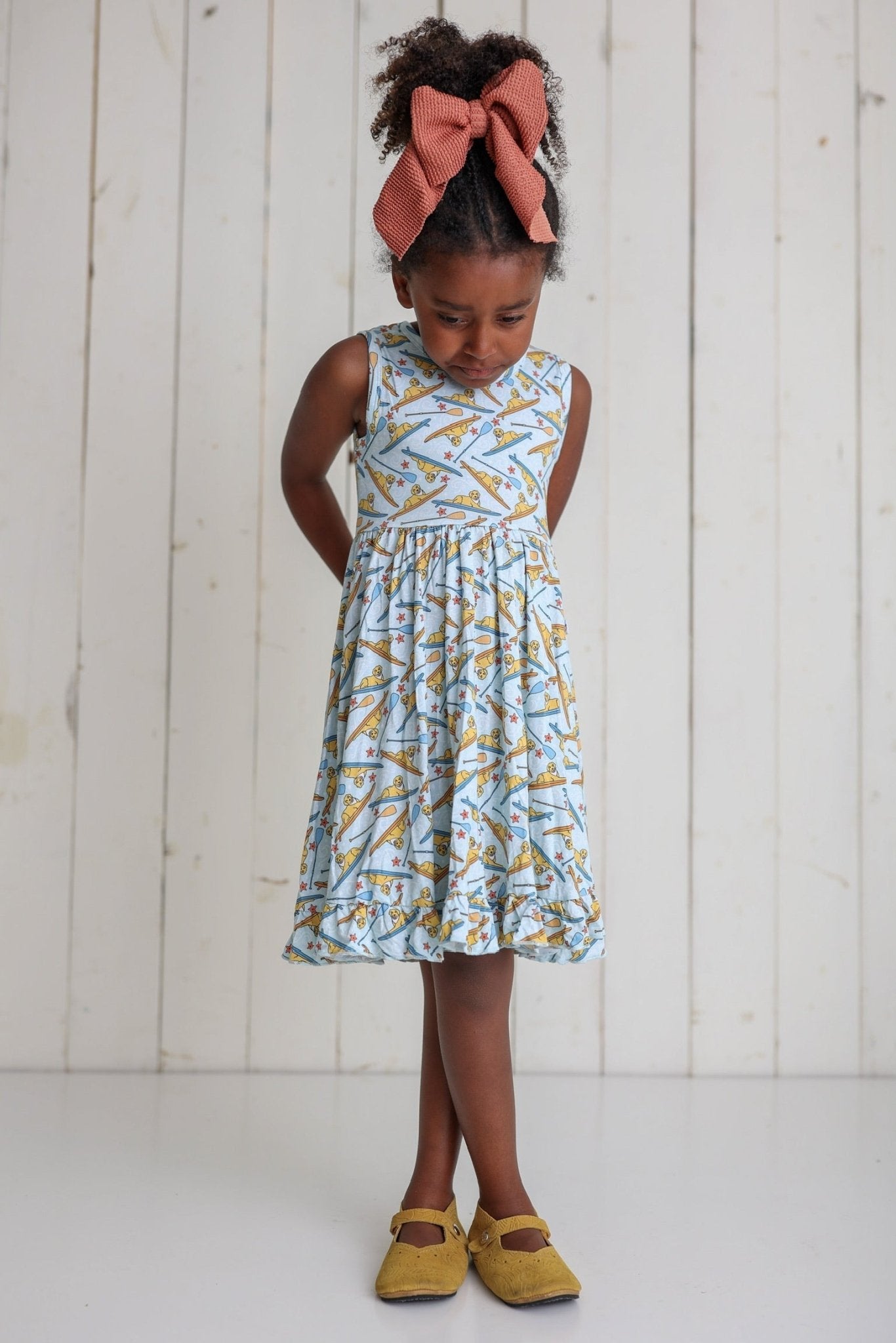 STAY GOLDEN DREAM RUFFLE DRESS - Mack & Harvie