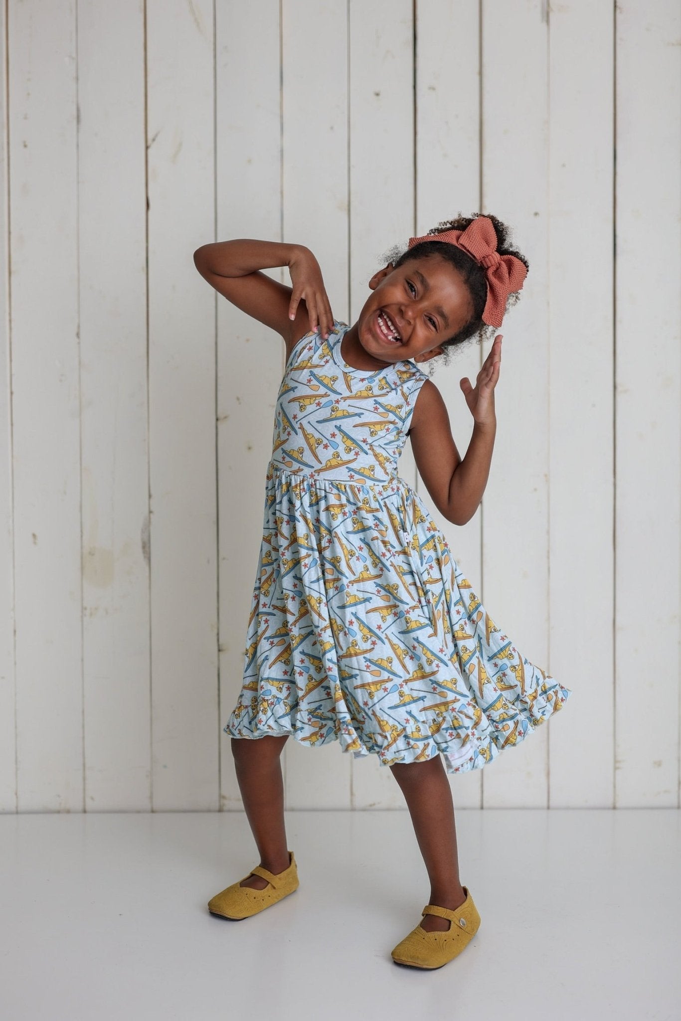 STAY GOLDEN DREAM RUFFLE DRESS - Mack & Harvie