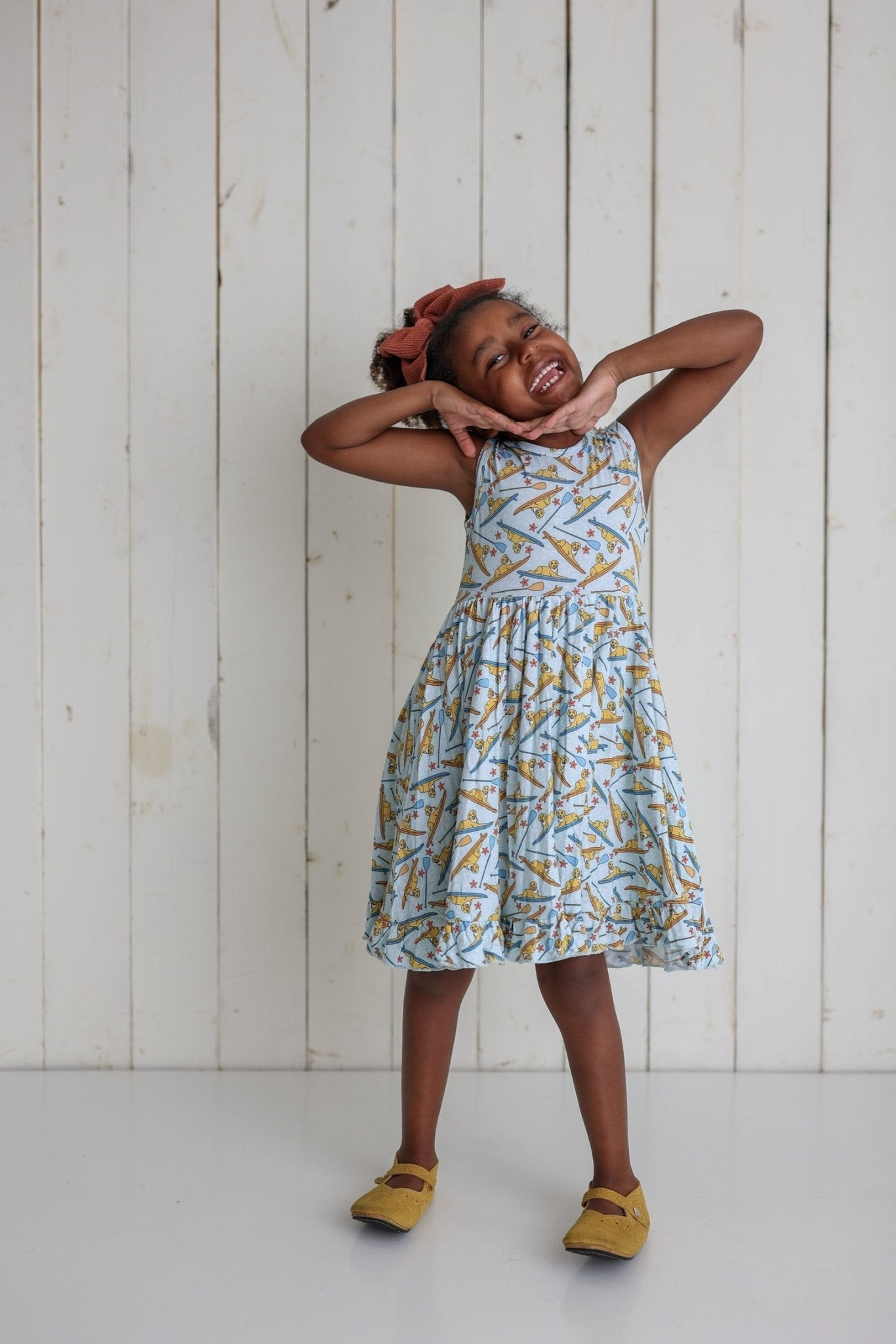 STAY GOLDEN DREAM RUFFLE DRESS - Mack & Harvie