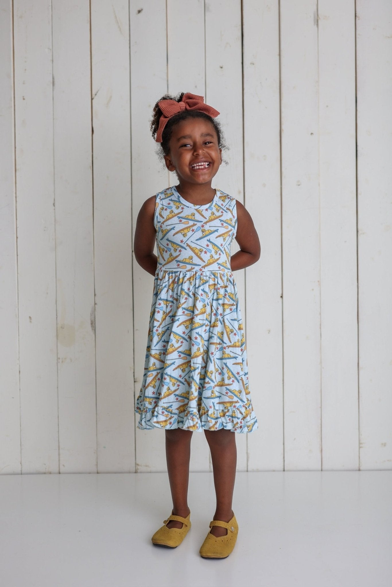 STAY GOLDEN DREAM RUFFLE DRESS - Mack & Harvie