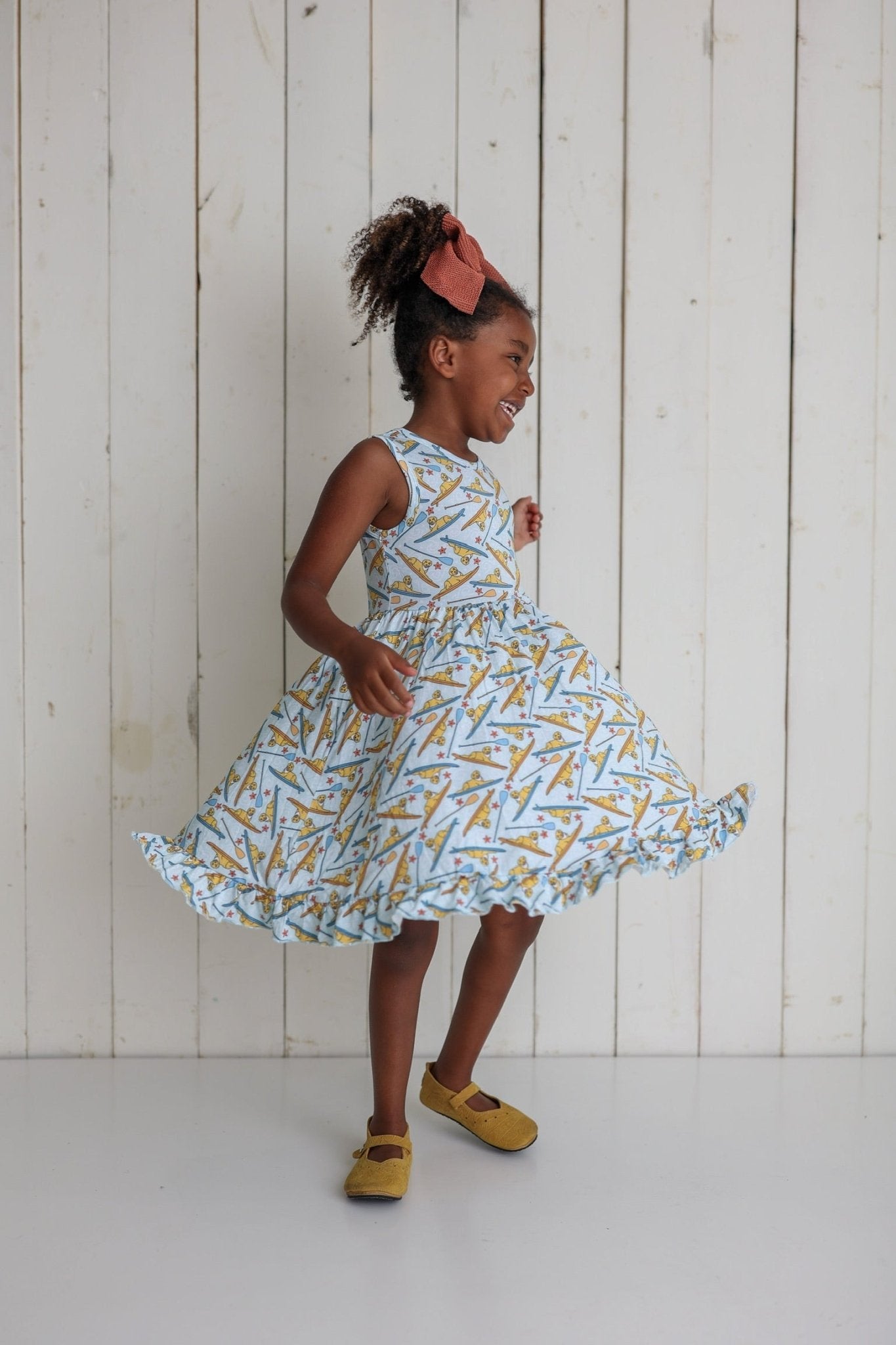 STAY GOLDEN DREAM RUFFLE DRESS - Mack & Harvie