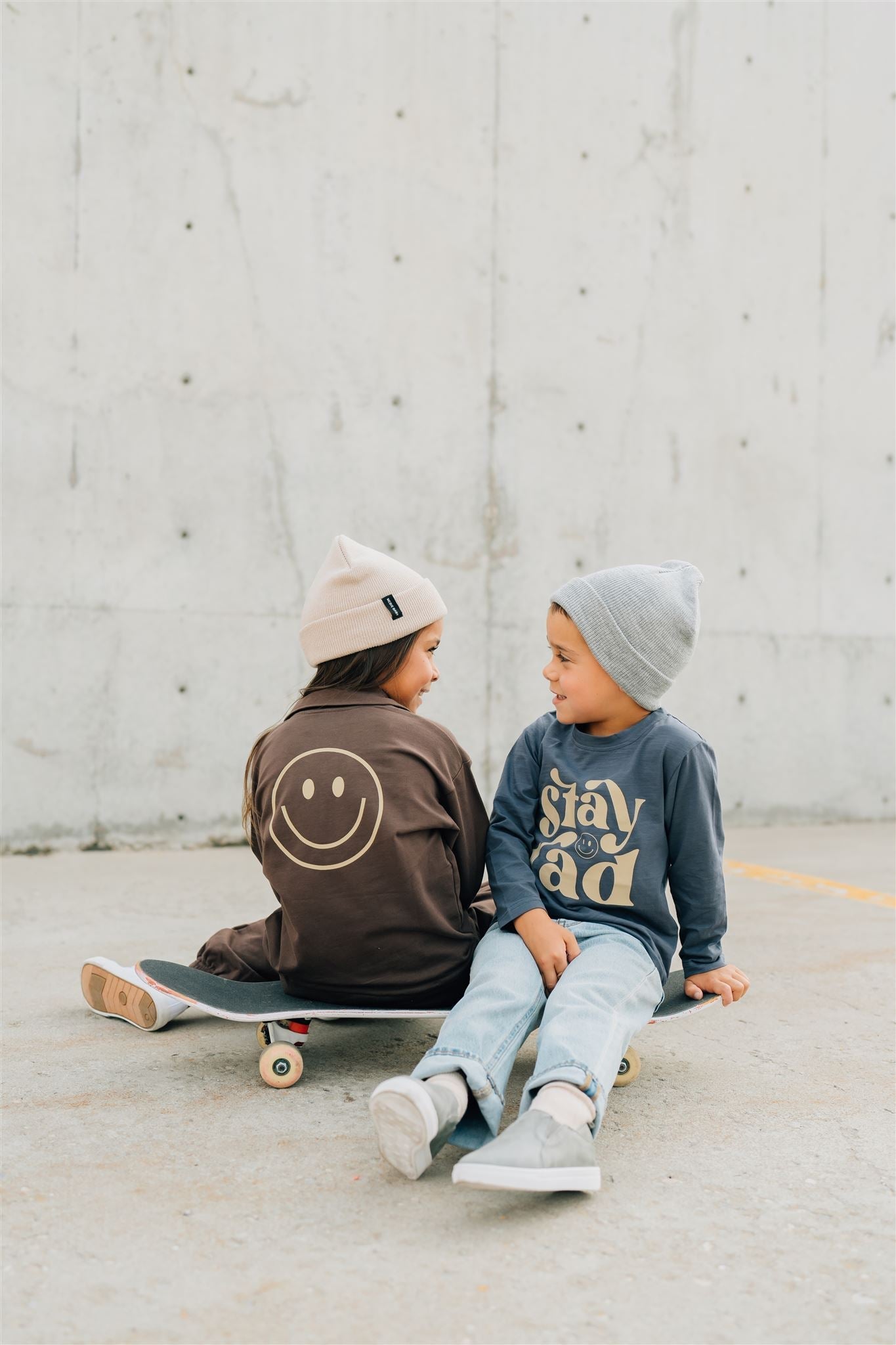 Stay Rad Long Sleeve Cotton Tee - Mack & Harvie