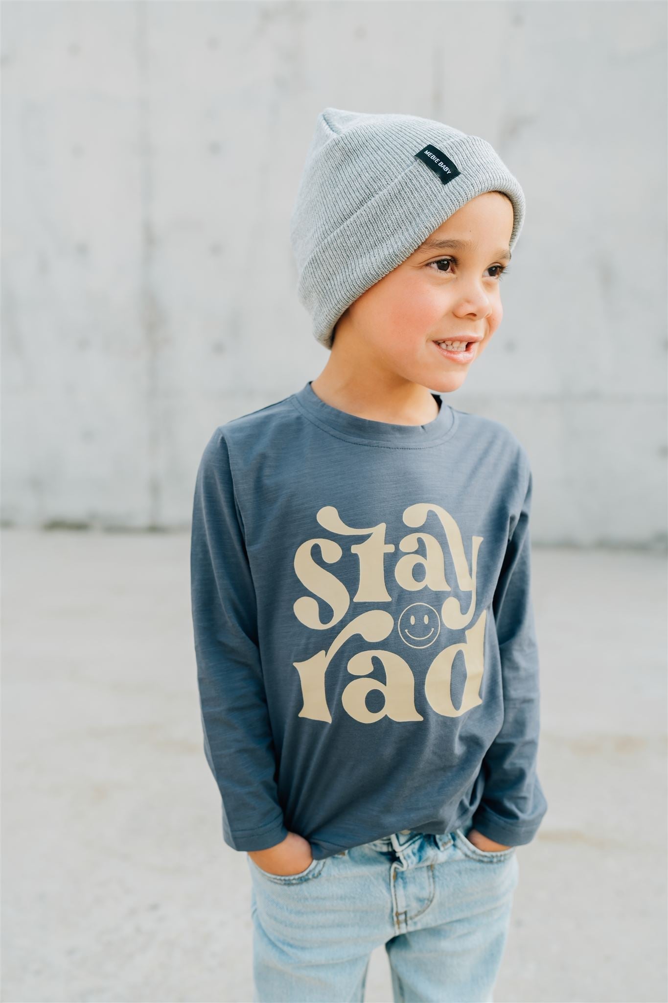 Stay Rad Long Sleeve Cotton Tee - Mack & Harvie