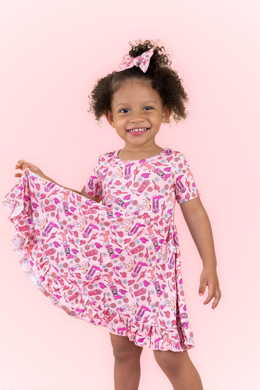 STAY WILD COWGIRL DREAM RUFFLE DRESS - Mack & Harvie