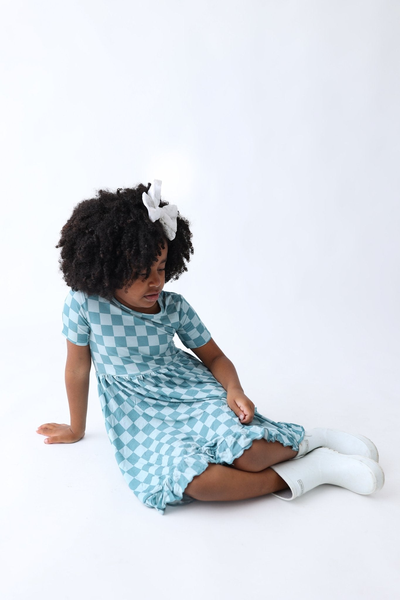 STORMY CHECKERS DREAM RUFFLE DRESS - Mack & Harvie