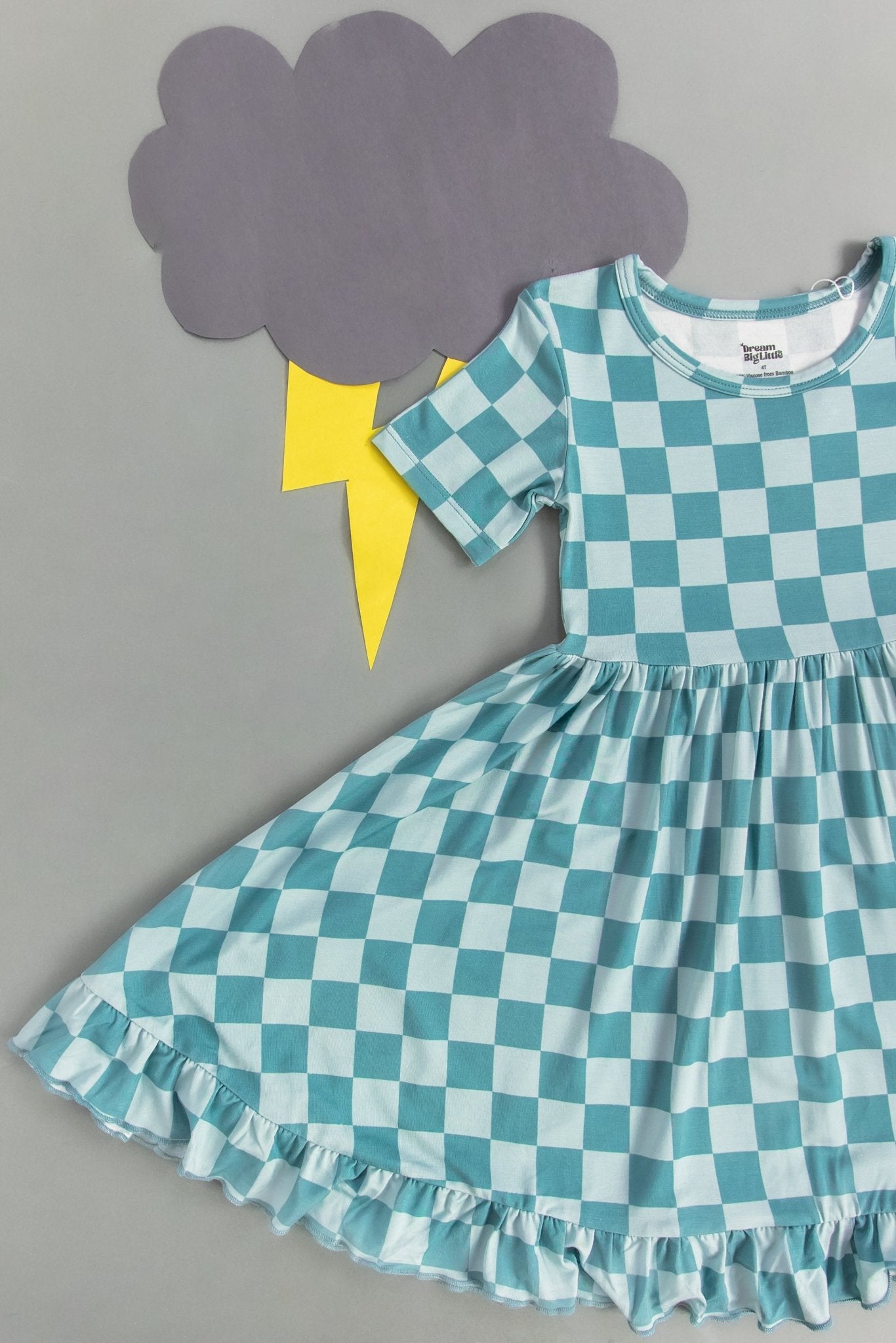 STORMY CHECKERS DREAM RUFFLE DRESS - Mack & Harvie