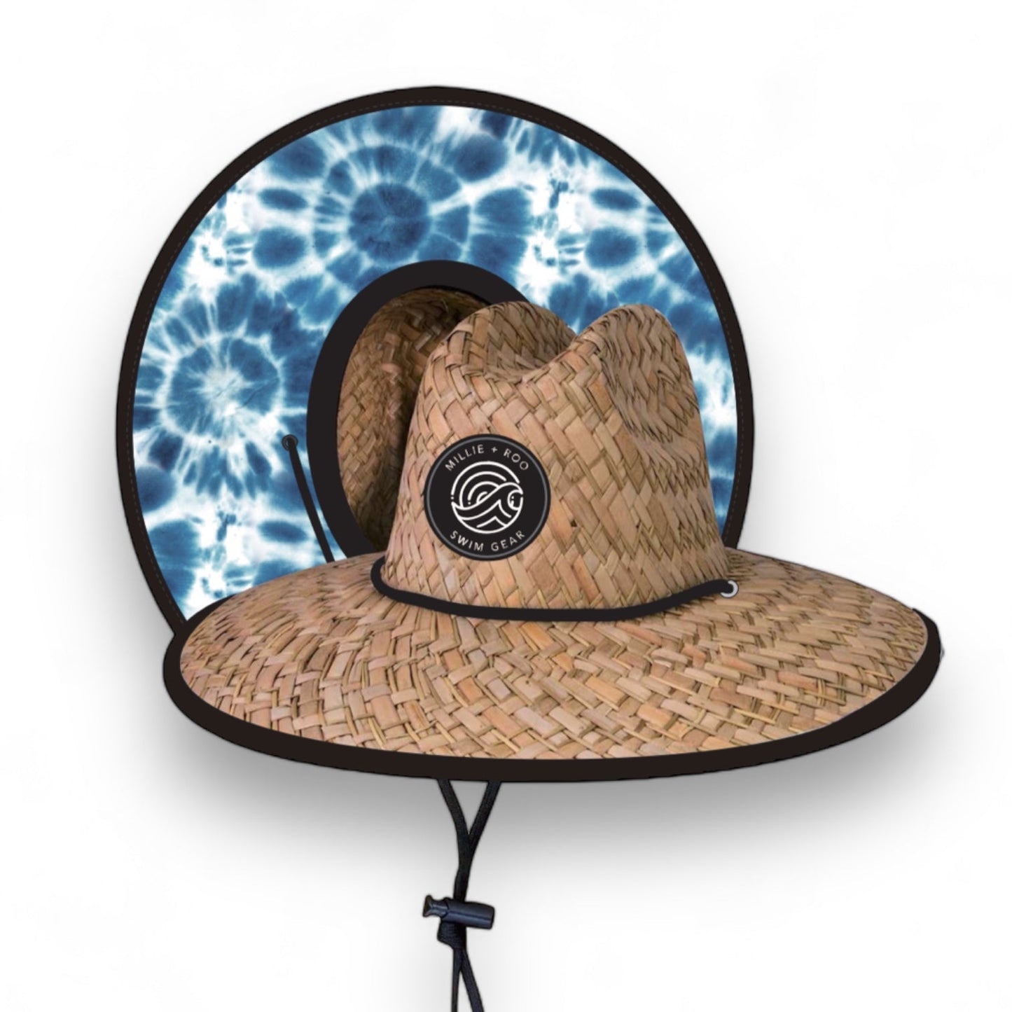 Straw Hat - Blue Tie Dye - Mack & Harvie