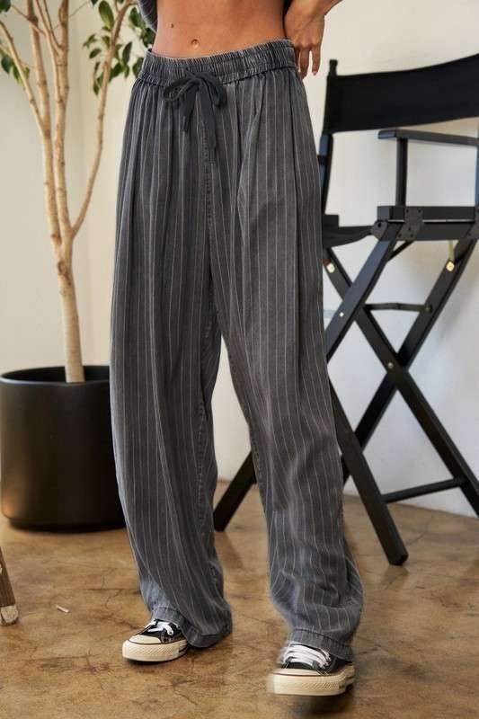 Stripe Button Down Shirt and Long Pants Set - Mack & Harvie