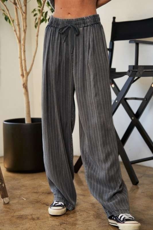 Stripe Button Down Shirt and Long Pants Set - Mack & Harvie