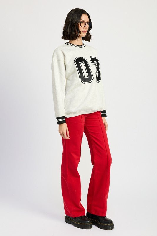 STRIPED COLLAR PULL OVER SWEATER - Mack & Harvie