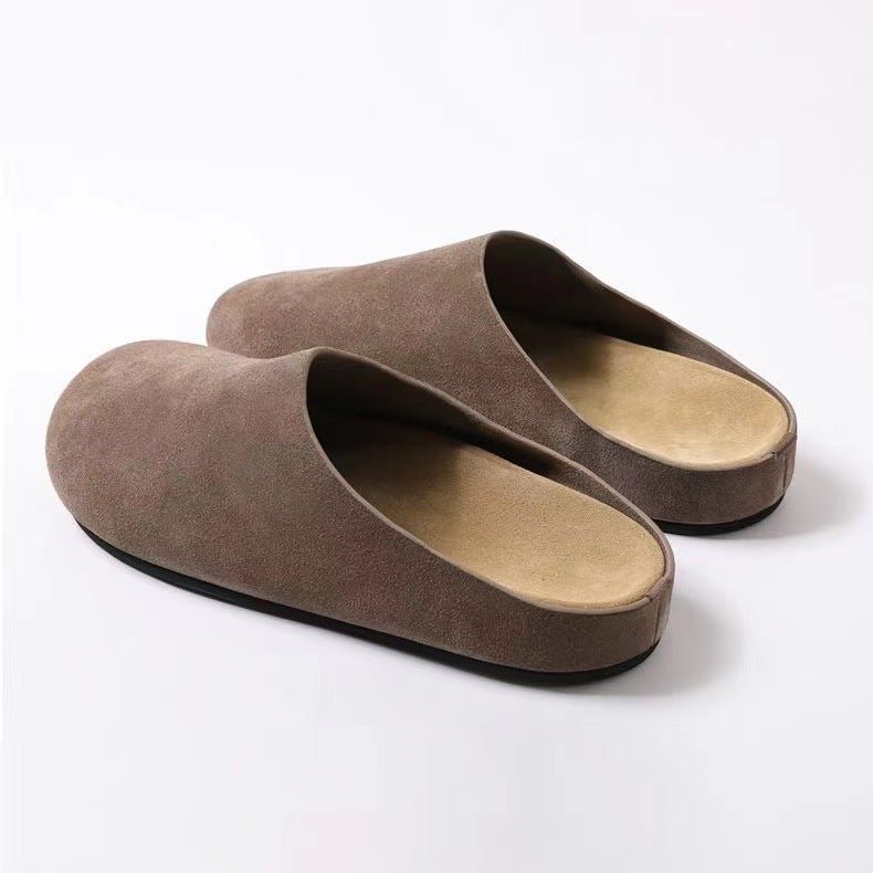 Suede Round Toe Slip - Ons - Mack & Harvie