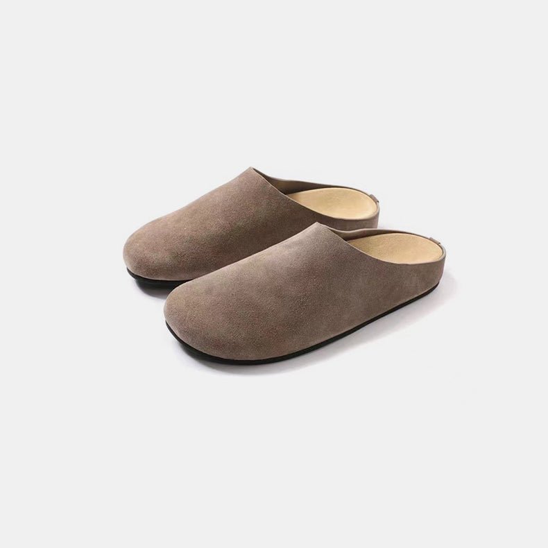 Suede Round Toe Slip - Ons - Mack & Harvie