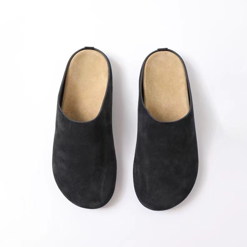 Suede Round Toe Slip - Ons - Mack & Harvie