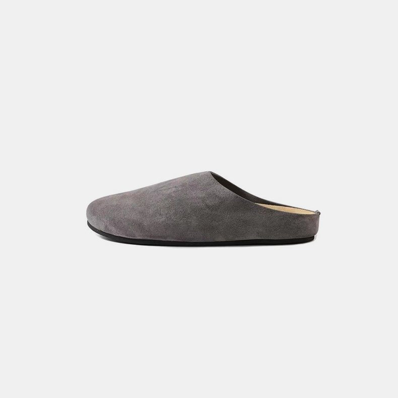 Suede Round Toe Slip - Ons - Mack & Harvie