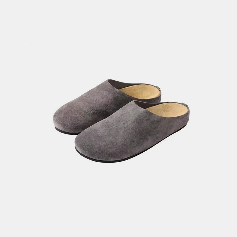 Suede Round Toe Slip - Ons - Mack & Harvie