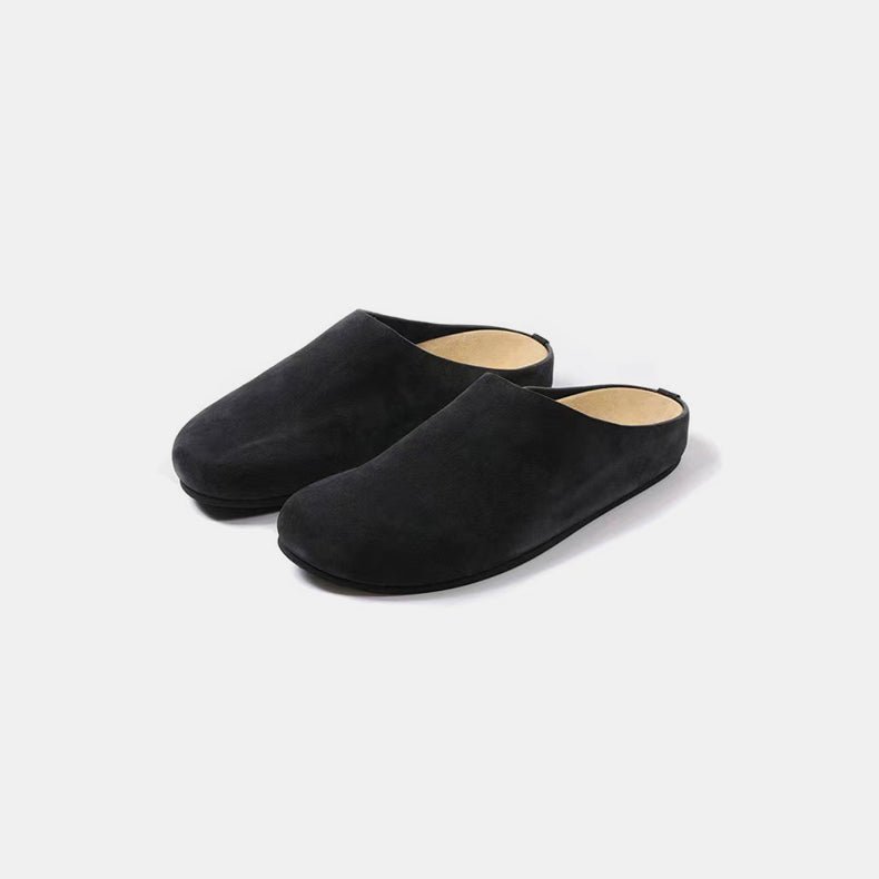 Suede Round Toe Slip - Ons - Mack & Harvie