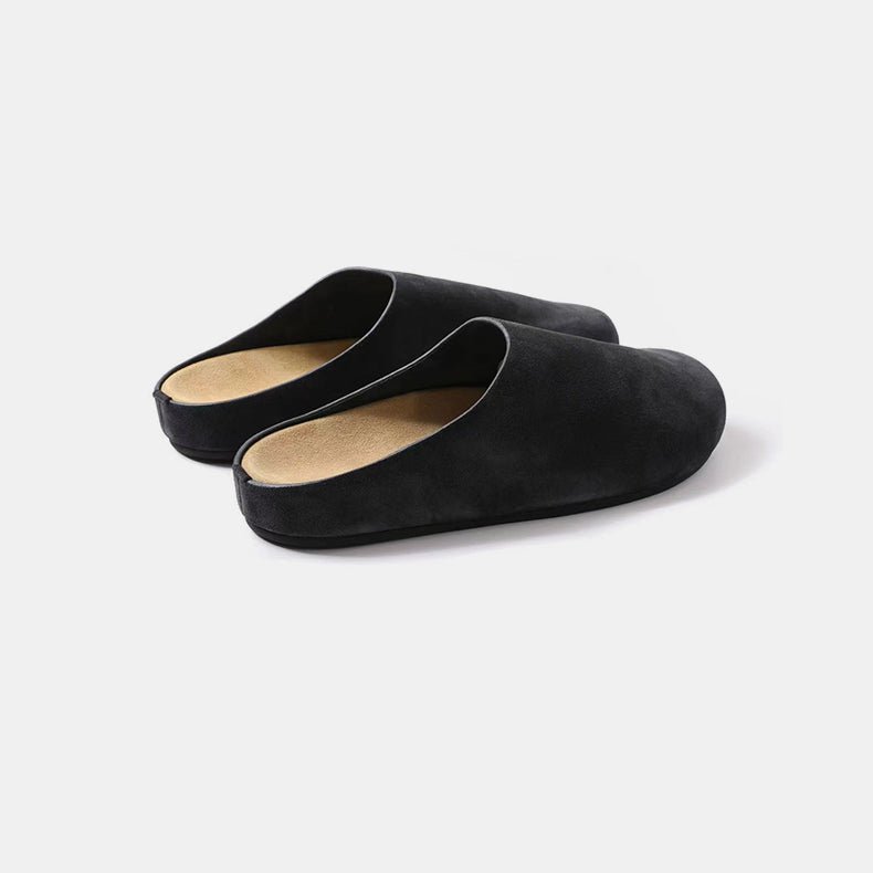 Suede Round Toe Slip - Ons - Mack & Harvie