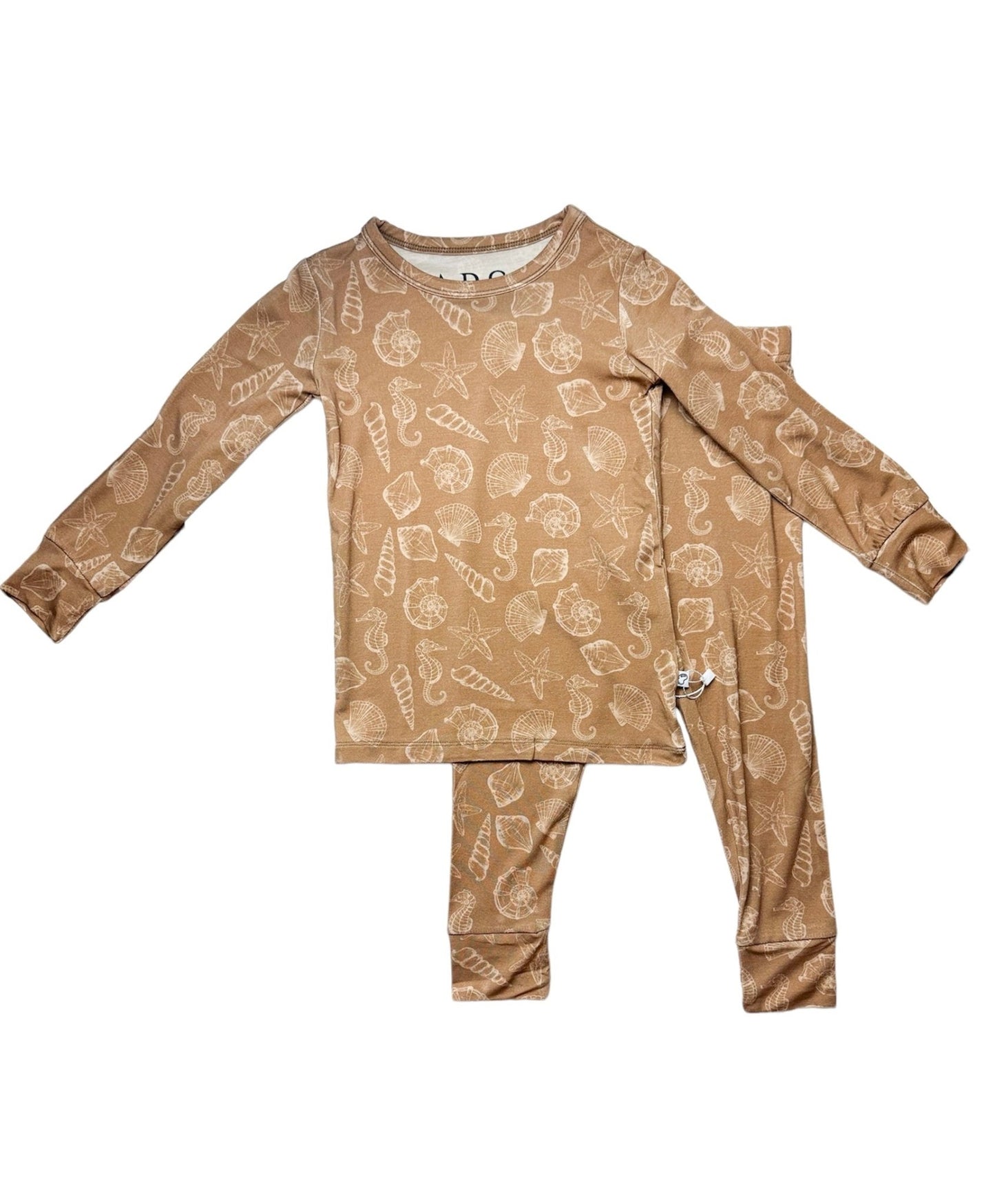 Summertime Seashell | Bamboo Two Piece Pajama - Mack & Harvie