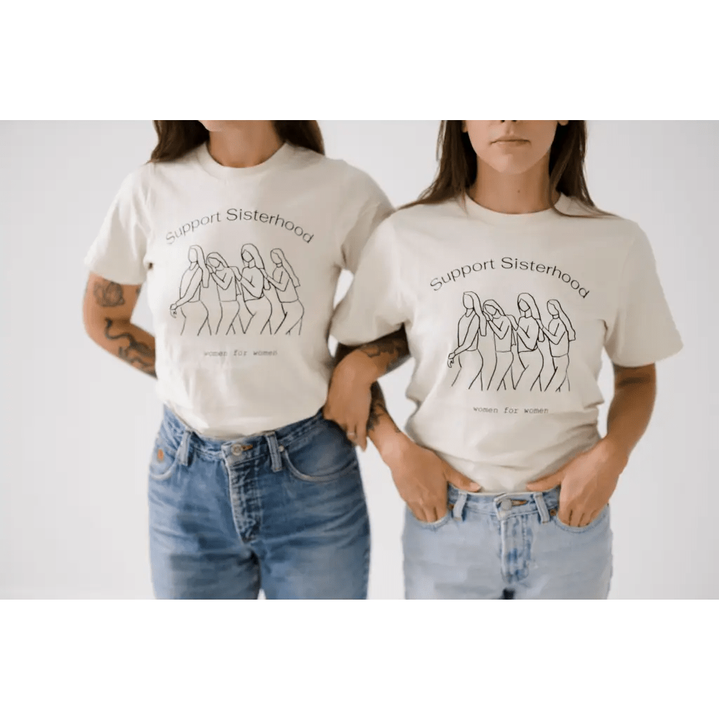 Support Sisterhood Relaxed Tee Shirt - Mack & Harvie