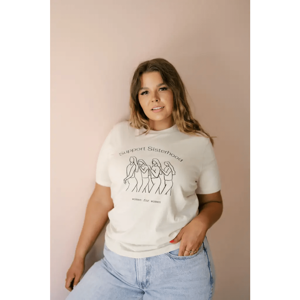 Support Sisterhood Relaxed Tee Shirt - Mack & Harvie