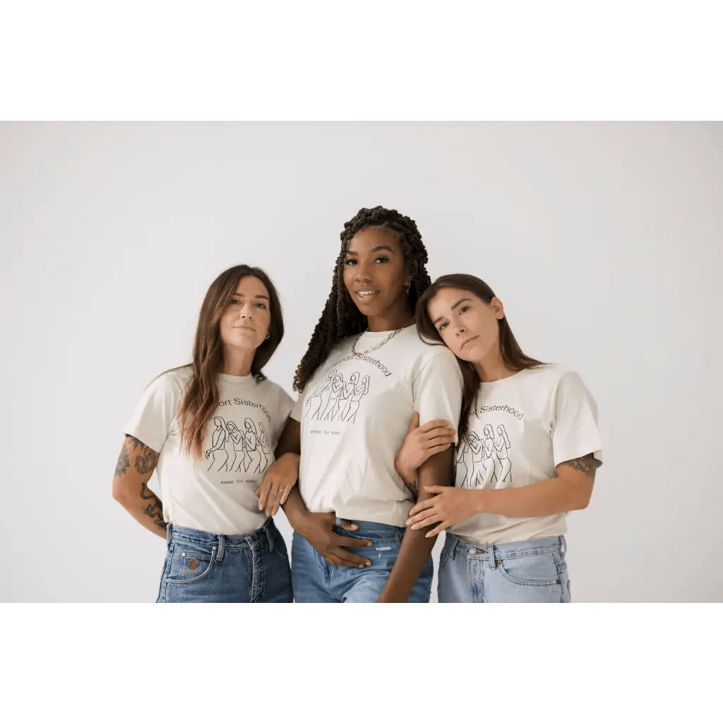 Support Sisterhood Relaxed Tee Shirt - Mack & Harvie