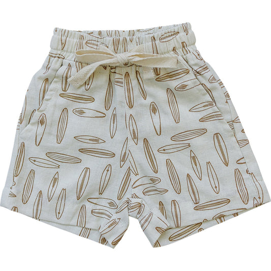 Surfboard Linen Cotton Shorts - Mack & Harvie