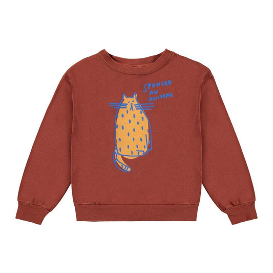 Sweatshirt Sponsor An Animal - Terracotta - Mack & Harvie