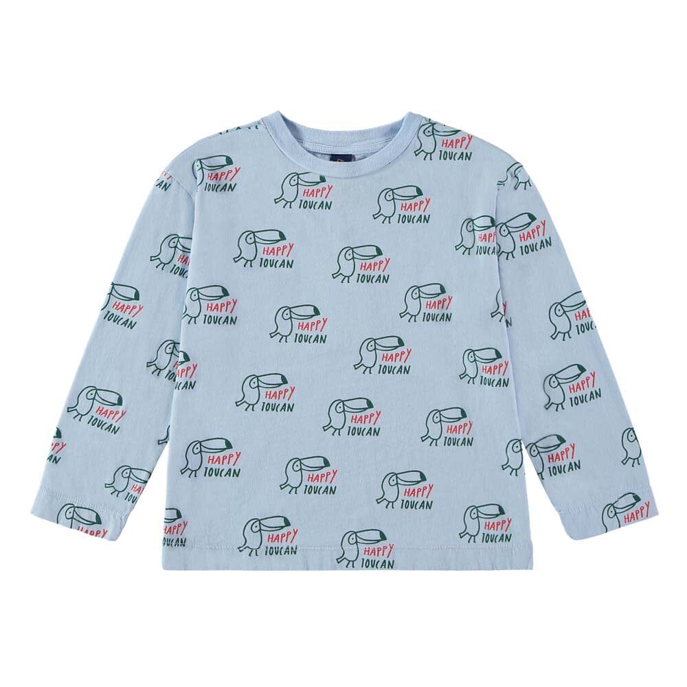 T-Shirt Allover Happy Toucan - Light Blue - Mack & Harvie