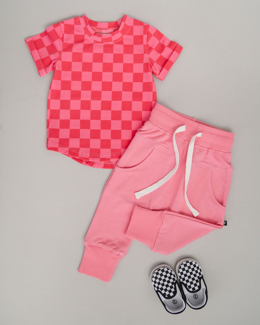 Taffy Checkers Kids Tee - Mack & Harvie