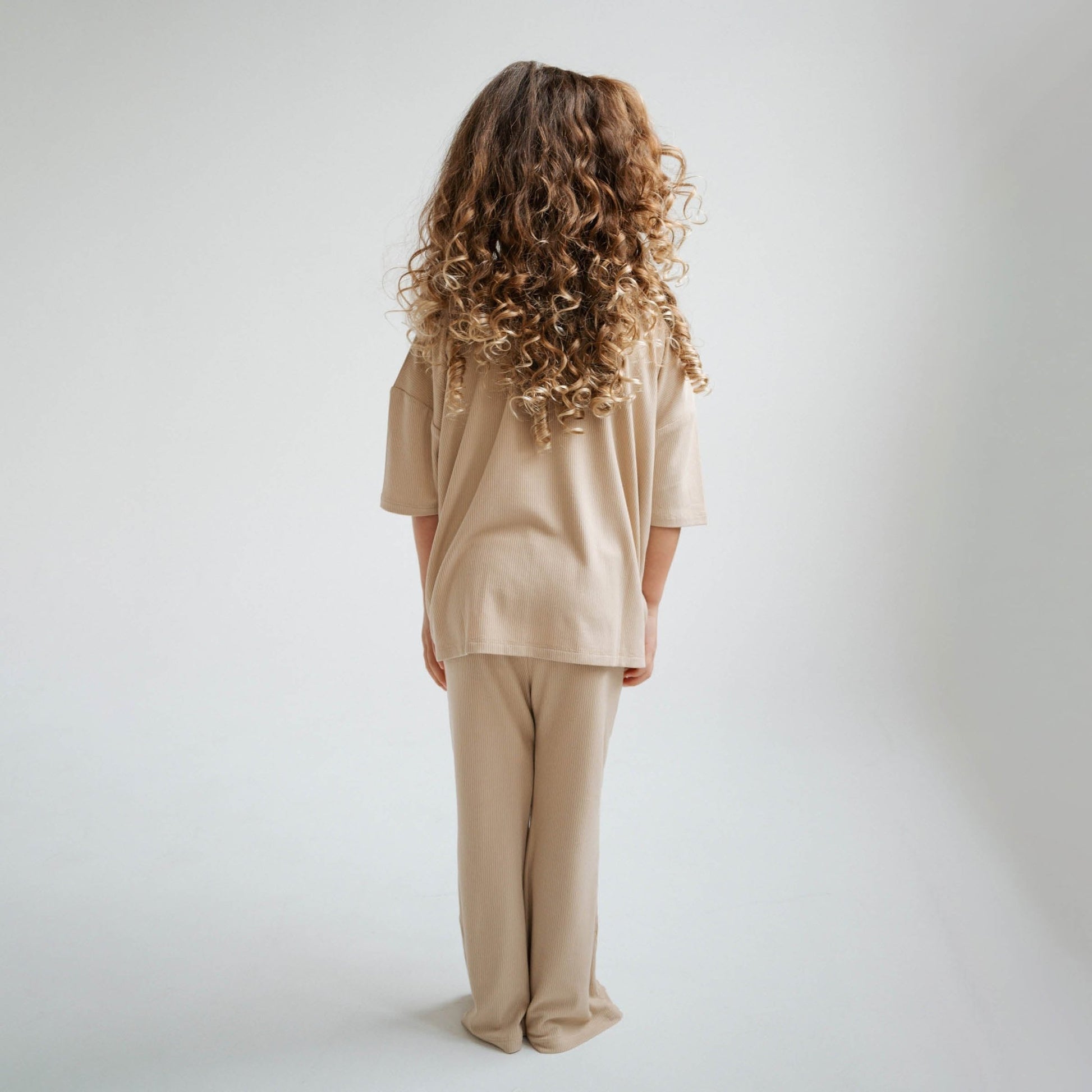 Tan Ribbed | Girl's Everyday Set - Mack & Harvie