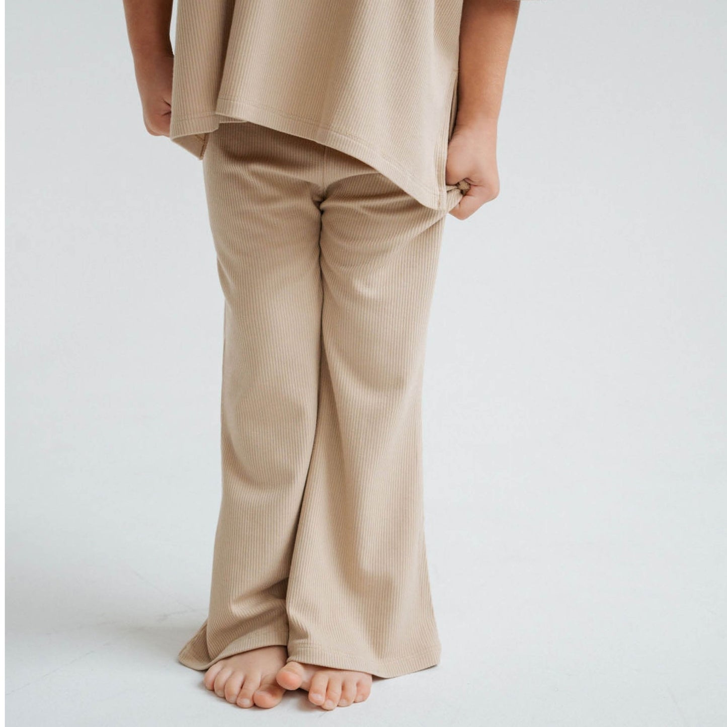 Tan Ribbed | Girl's Everyday Set - Mack & Harvie