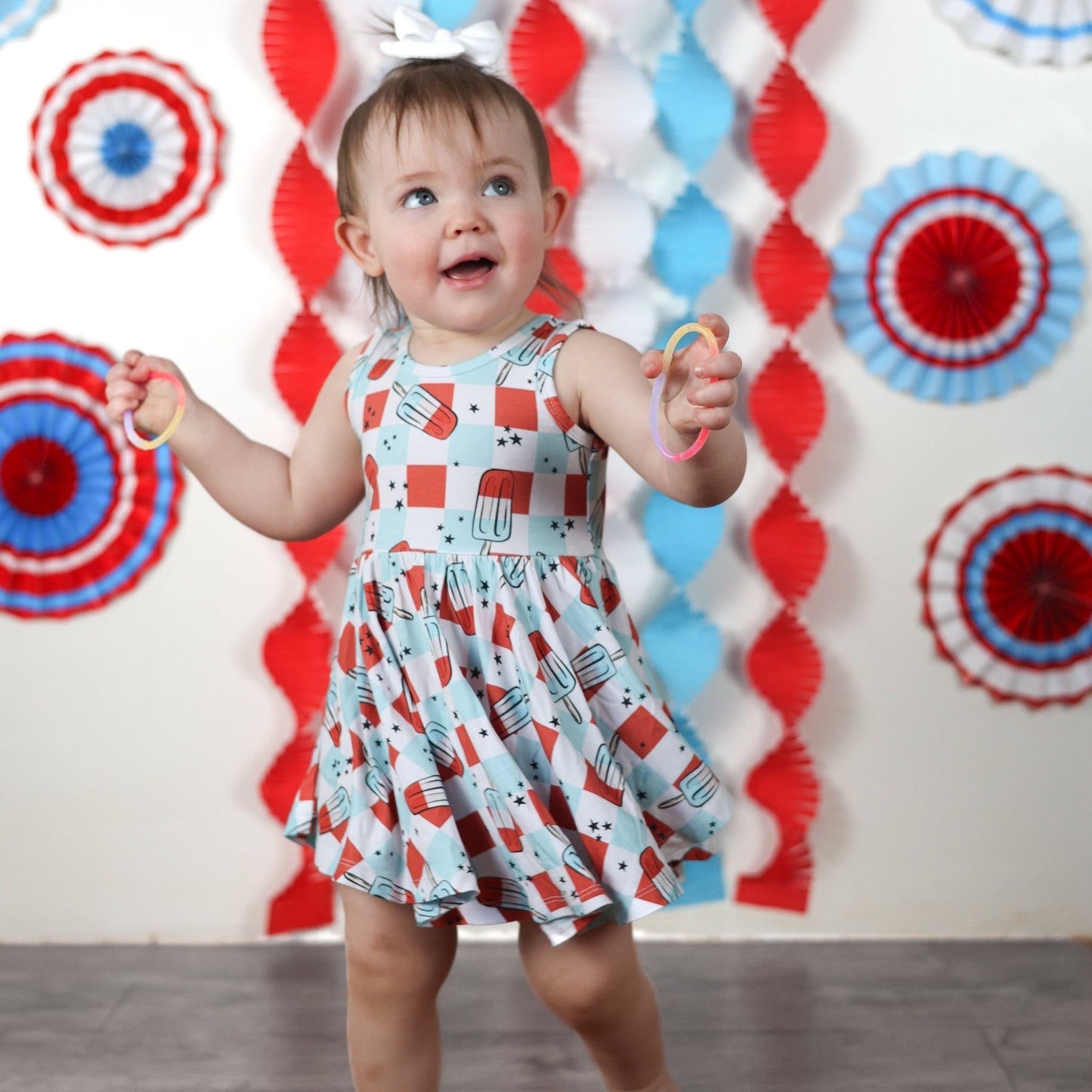 TANK TWIRL DRESS- Bomb Pops - Mack & Harvie