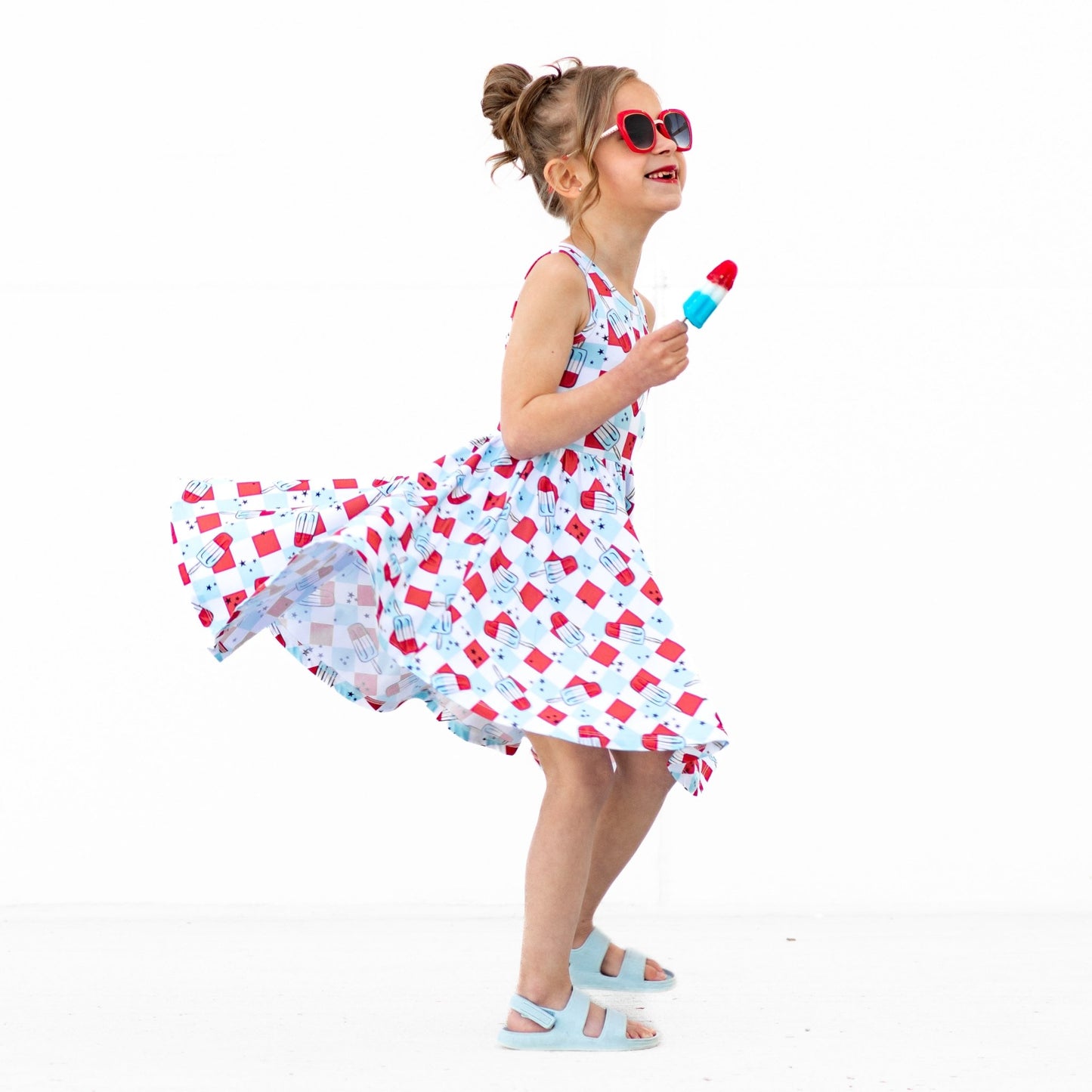 TANK TWIRL DRESS- Bomb Pops - Mack & Harvie