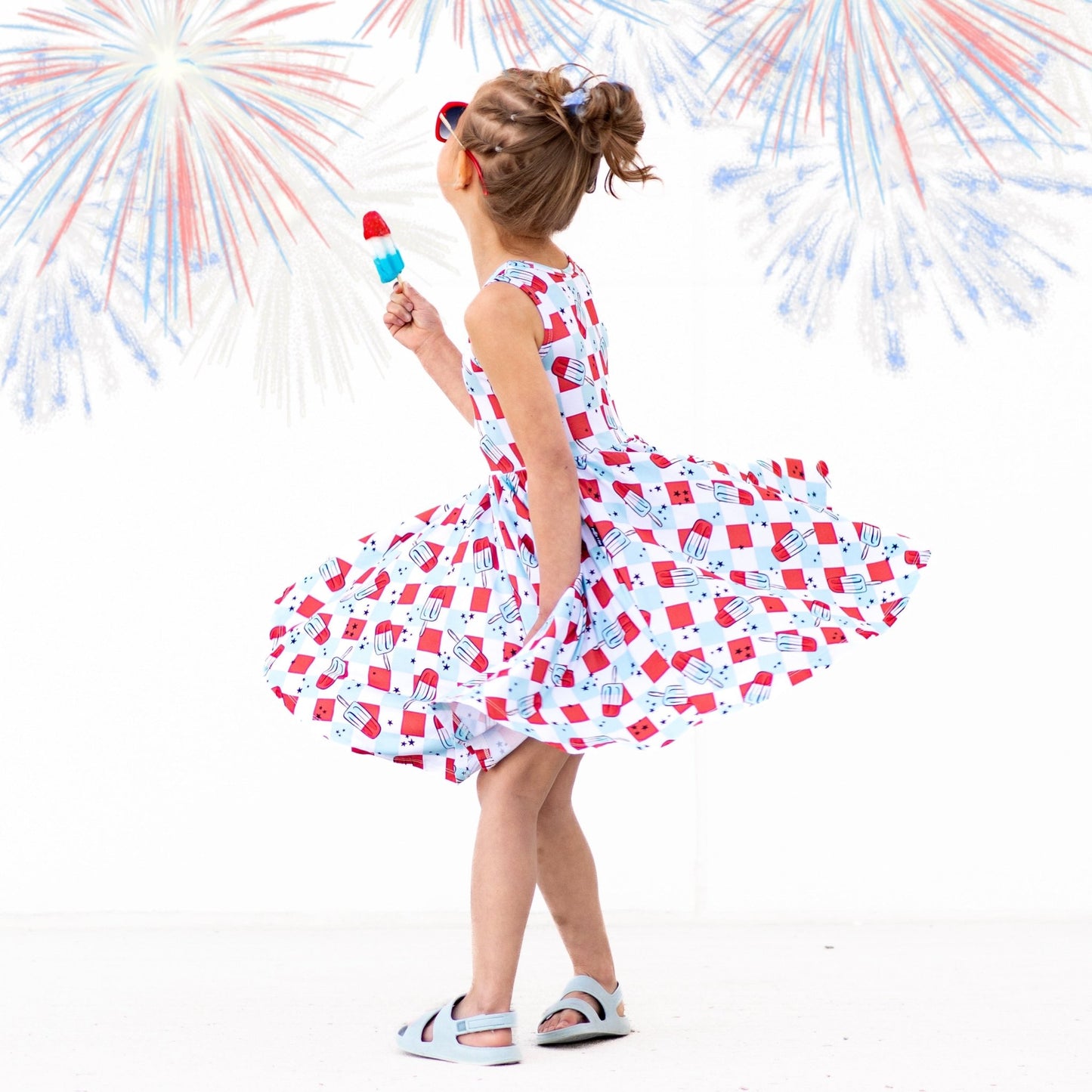 TANK TWIRL DRESS- Bomb Pops - Mack & Harvie