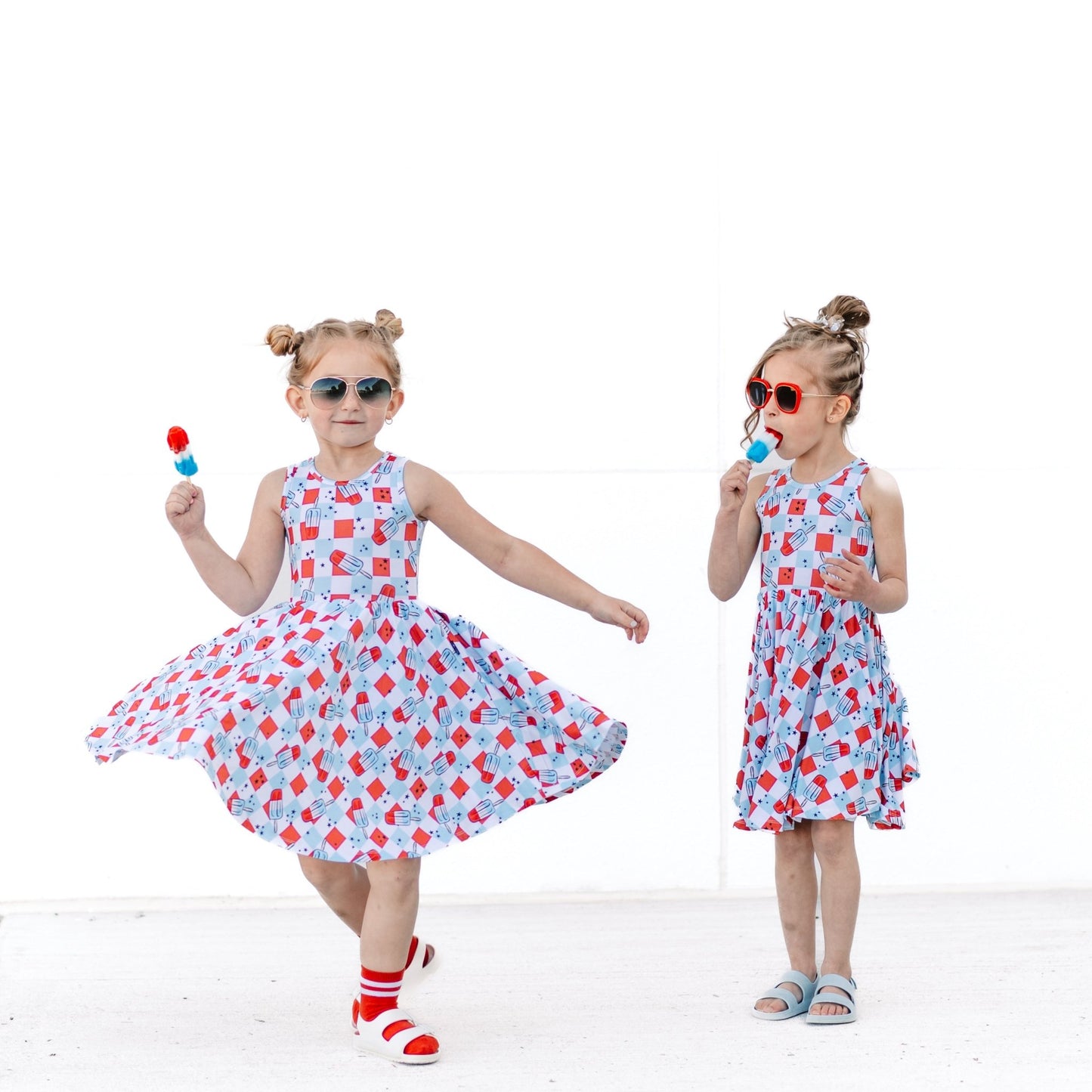 TANK TWIRL DRESS- Bomb Pops - Mack & Harvie