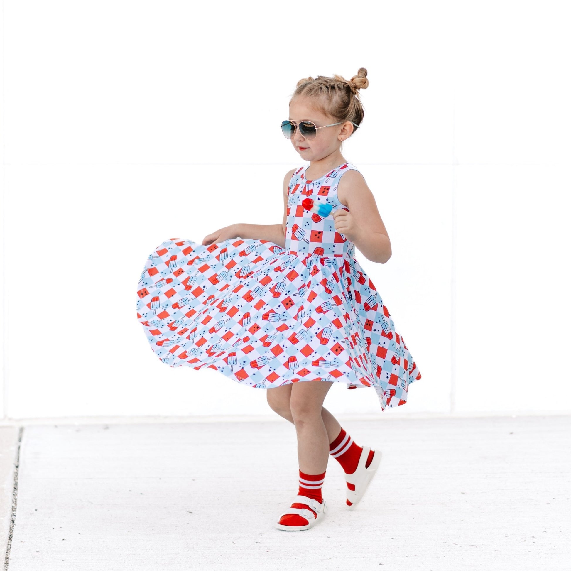 TANK TWIRL DRESS- Bomb Pops - Mack & Harvie