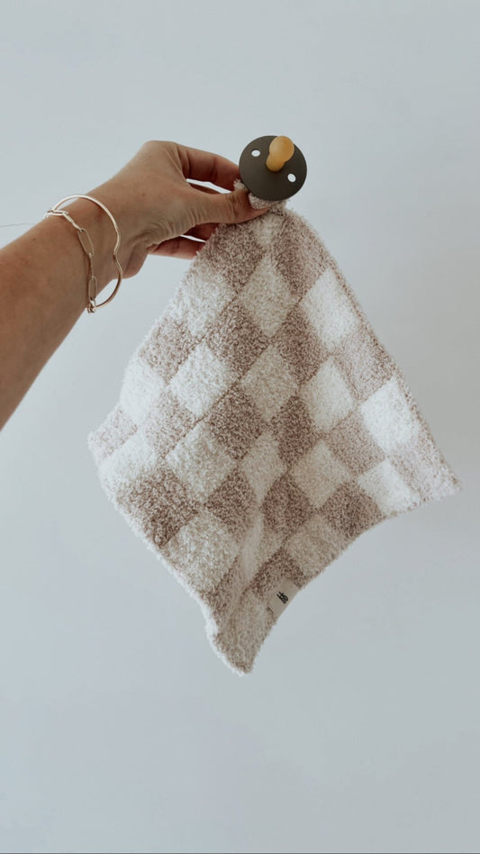 Taupe & White Checkered | Lovey - Mack & Harvie