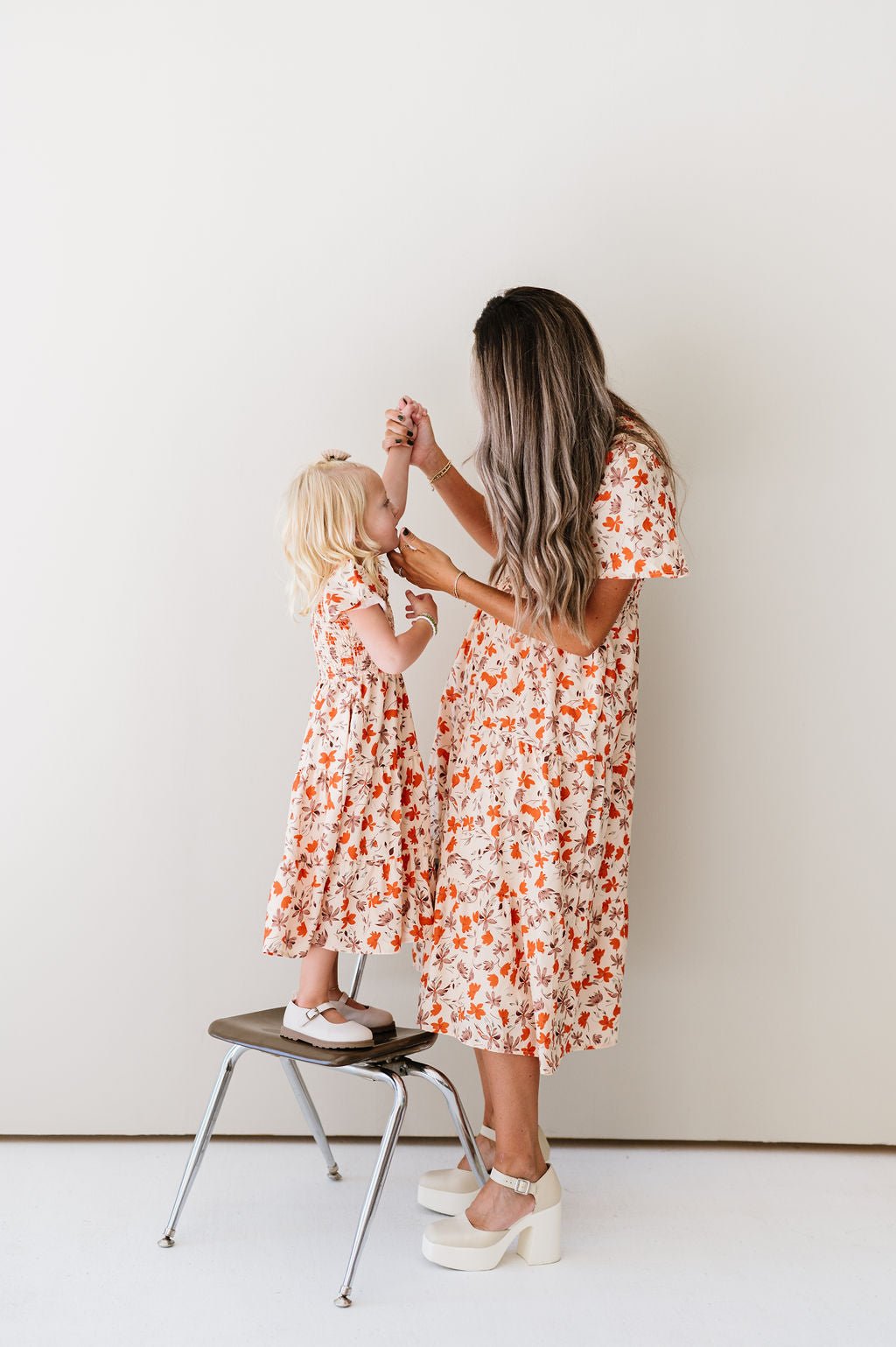 Tayla Dress in Dark Cream - Kids - Mack & Harvie