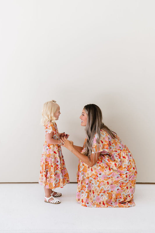 Tayla Dress in Floral Mix - Kids - Mack & Harvie