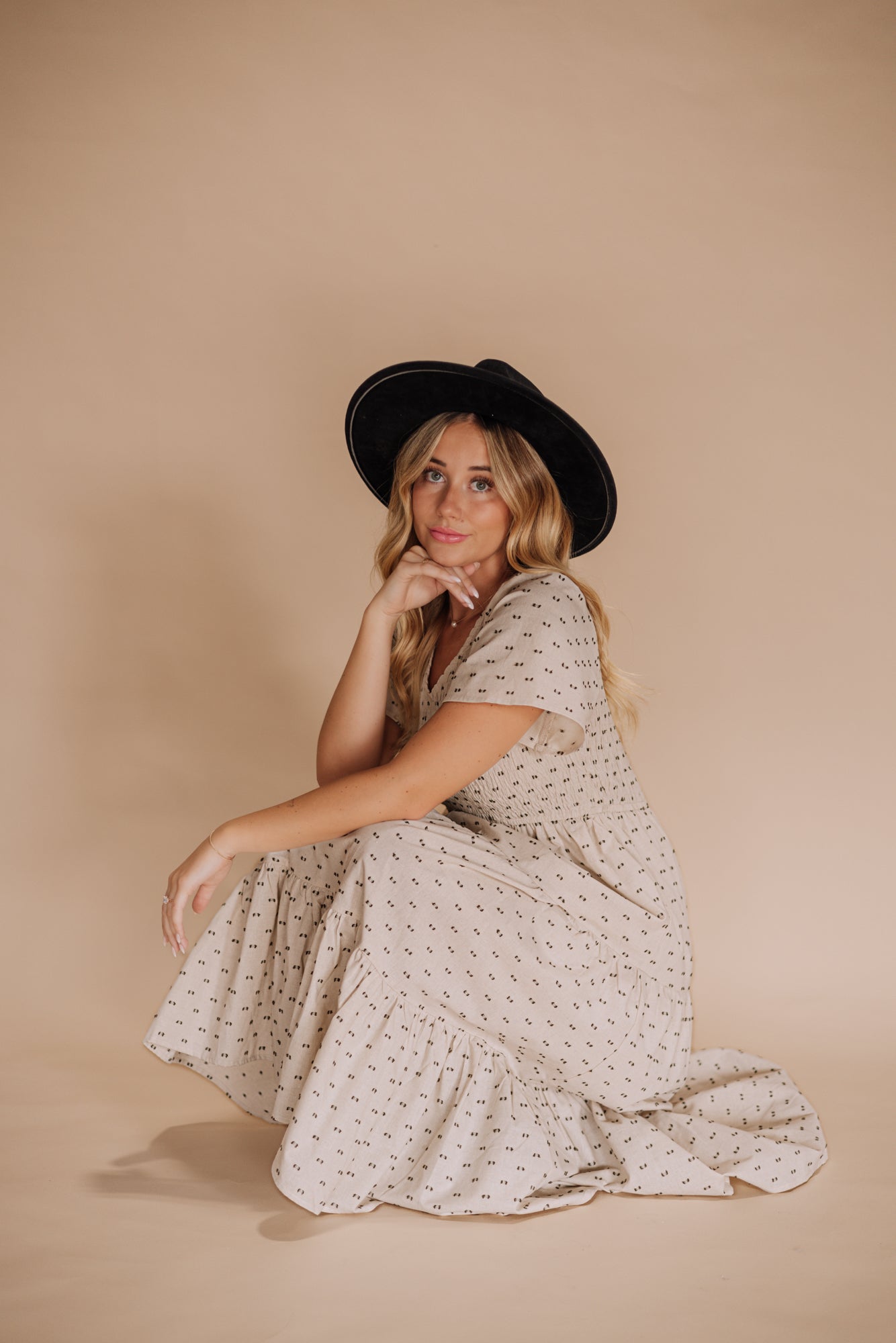 Tayla Linen Dress in Taupe - Mack & Harvie