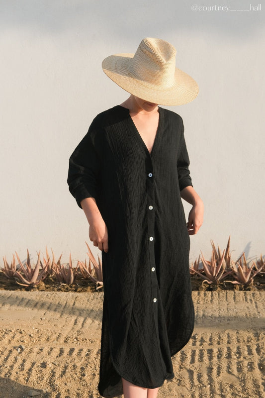 Terra Shirt Dress - Black - Mack & Harvie